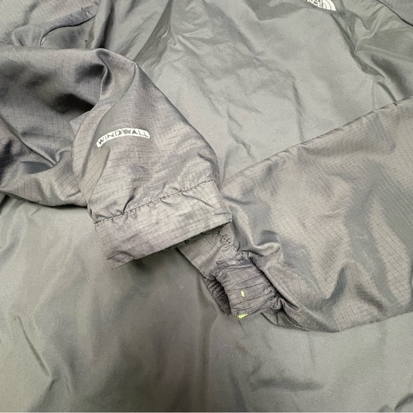 The North Face Boys Med Reversible Breezeway WindWall Jacket Grey Green Spring - Picture 7 of 9